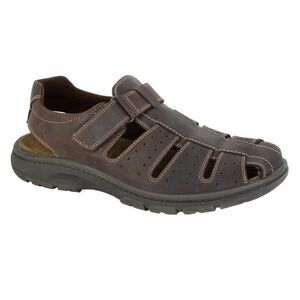 IMAC Mens Waxy Leather Sandals / Brown